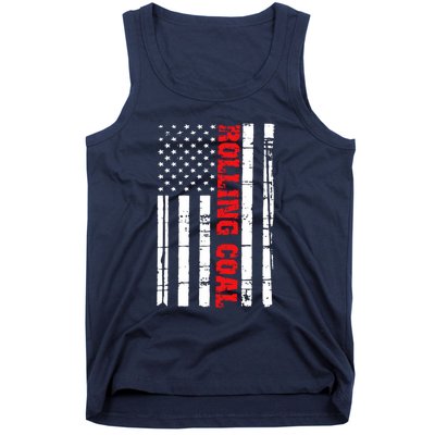 Diesel Rolling Coal Flag Gift Truck Turbo Brothers Tank Top