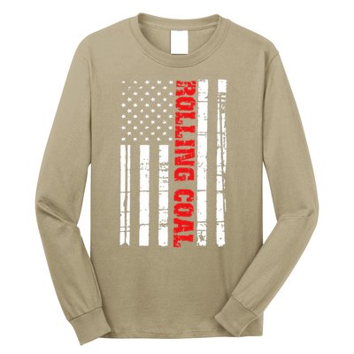 Diesel Rolling Coal Flag Gift Truck Turbo Brothers Long Sleeve Shirt