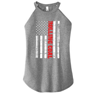 Diesel Rolling Coal Flag Gift Truck Turbo Brothers Women's Perfect Tri Rocker Tank