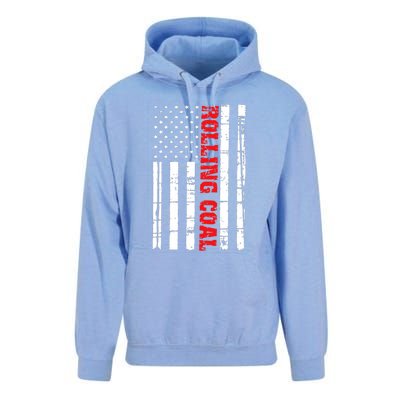 Diesel Rolling Coal Flag Gift Truck Turbo Brothers Unisex Surf Hoodie