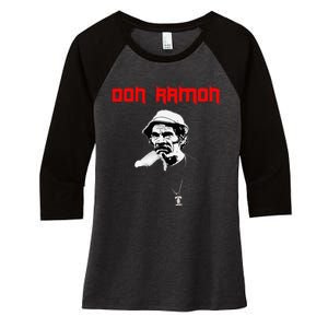 Don Ramon Chapulin Colorado Women's Tri-Blend 3/4-Sleeve Raglan Shirt