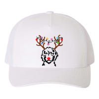 Doodle Reindeer Christmas Lights Funny Doodle Lover Xmas Yupoong Adult 5-Panel Trucker Hat