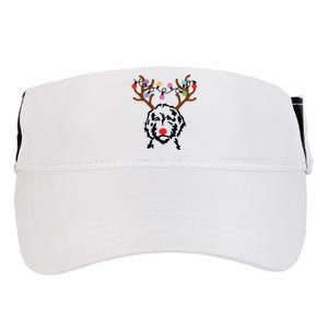 Doodle Reindeer Christmas Lights Funny Doodle Lover Xmas Adult Drive Performance Visor