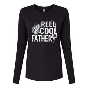 Distressed Reel Cool Father Fishing Fathers Day Meaningful Gift Womens Cotton Relaxed Long Sleeve T-Shirt