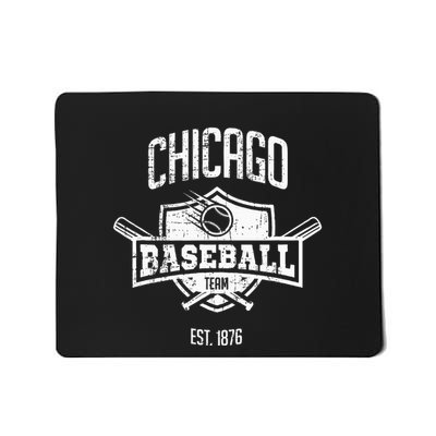 Distressed Retro Cub Fan Party Design Mousepad