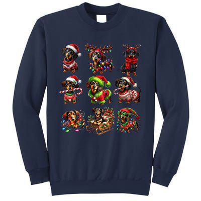 Dachshund Reindeer Christmas Doxie Dog Lover Xmas Holiday Sweatshirt