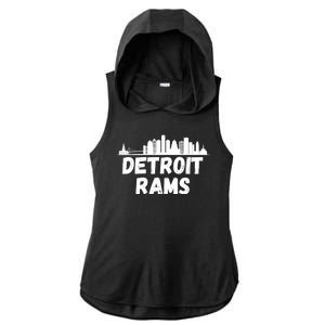 Detroit Rams City View Ladies PosiCharge Tri-Blend Wicking Draft Hoodie Tank