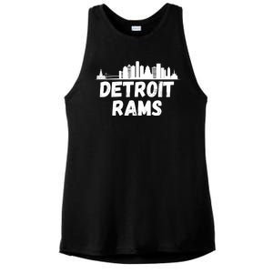 Detroit Rams City View Ladies PosiCharge Tri-Blend Wicking Tank