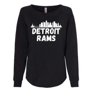 Detroit Rams City View Womens California Wash Sweatshirt