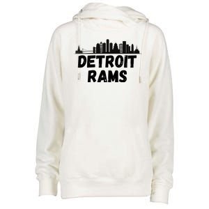 Detroit Rams City View Womens Funnel Neck Pullover Hood