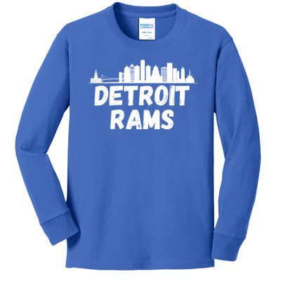 Detroit Rams City View Kids Long Sleeve Shirt