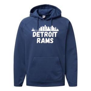 Detroit Rams City View Performance Fleece Hoodie