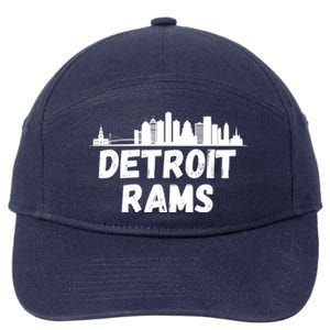 Detroit Rams City View 7-Panel Snapback Hat