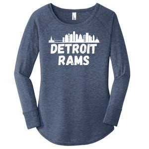 Detroit Rams City View Women's Perfect Tri Tunic Long Sleeve Shirt