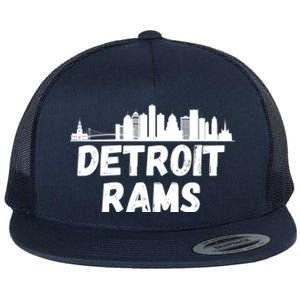 Detroit Rams City View Flat Bill Trucker Hat