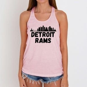 Detroit Rams City View Women's Knotted Racerback Tank