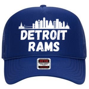 Detroit Rams City View High Crown Mesh Back Trucker Hat