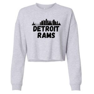 Detroit Rams City View Cropped Pullover Crew