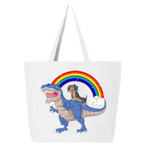 Dachshund Riding Dinosaur 25L Jumbo Tote