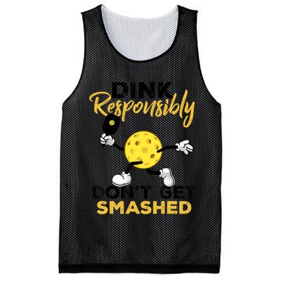 Dink Responsibly Don't Get Smashed Funny Pickleball Player Mesh Reversible Basketball Jersey Tank