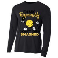 Dink Responsibly Don't Get Smashed Funny Pickleball Player Cooling Performance Long Sleeve Crew