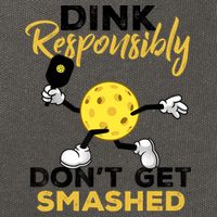 Dink Responsibly Don't Get Smashed Funny Pickleball Player Cotton Canvas Backpack
