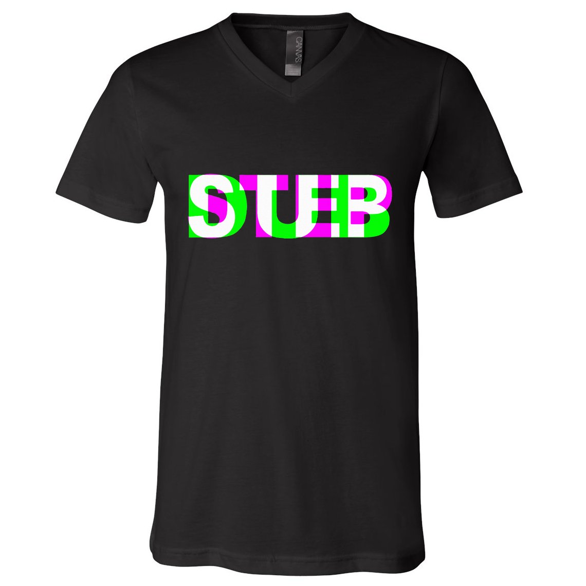 Dubstep Raver Dj Party V-Neck T-Shirt
