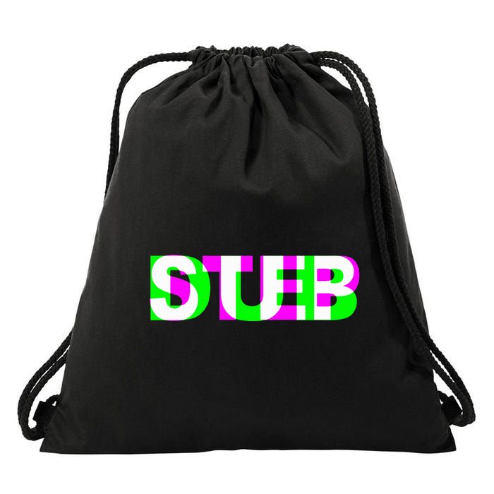 Dubstep Raver Dj Party Drawstring Bag