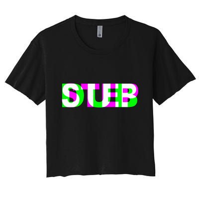Dubstep Raver Dj Party Crop Top