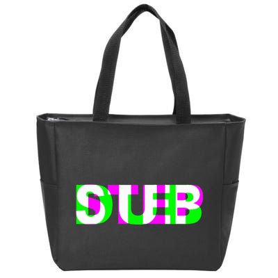Dubstep Raver Dj Party Zip Tote Bag