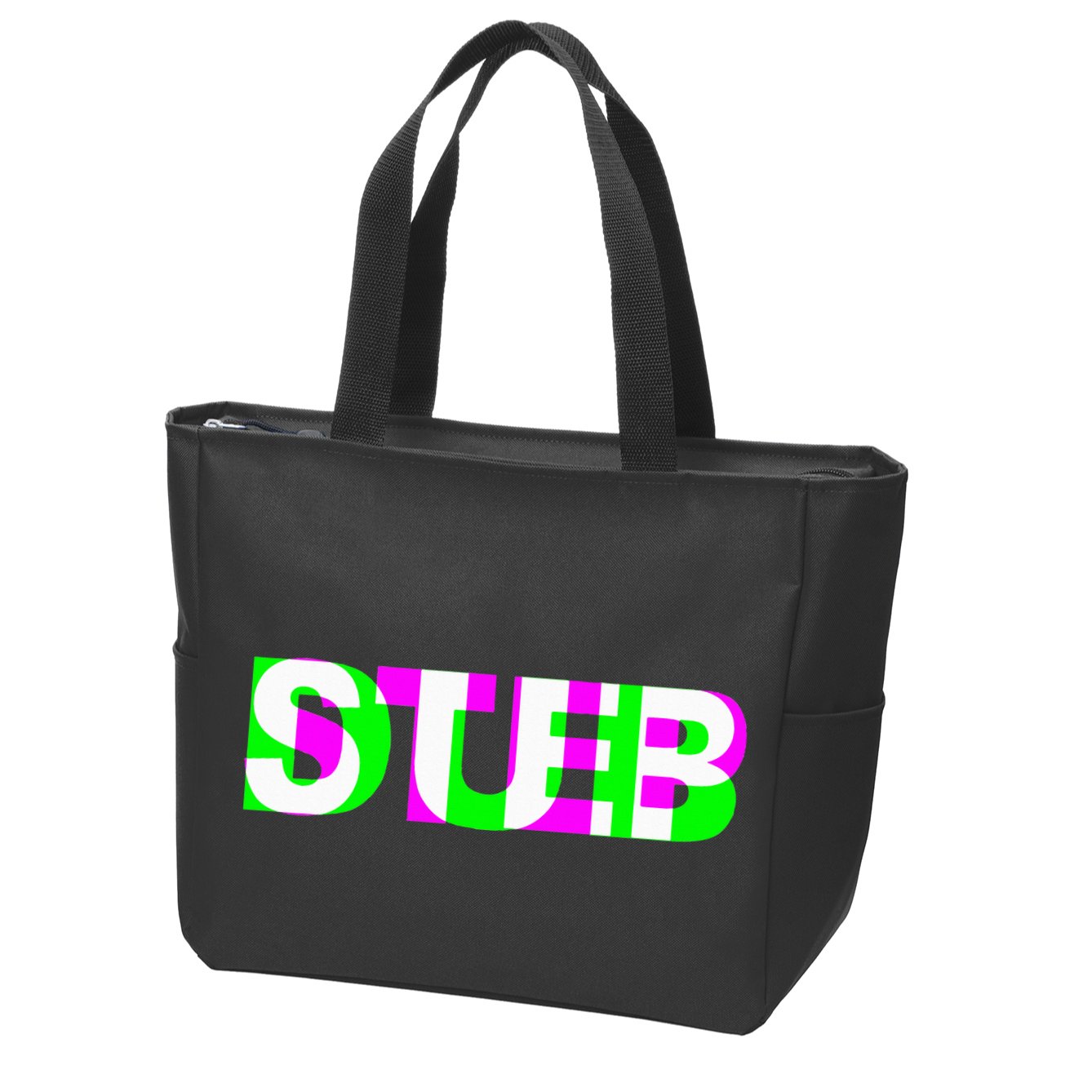 Dubstep Raver Dj Party Zip Tote Bag