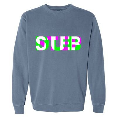 Dubstep Raver Dj Party Garment-Dyed Sweatshirt