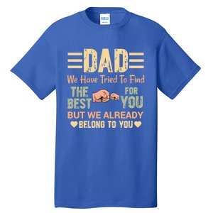 Distressed Retro Dad From Son Daughter Wife For Father's Great Gift Tall T-Shirt