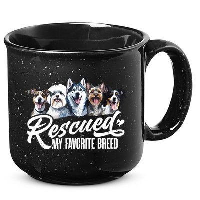 Dog Rescue Dog Dog Adoption Adopted Dog Dog Lover 15oz Campfire Ceramic Mug