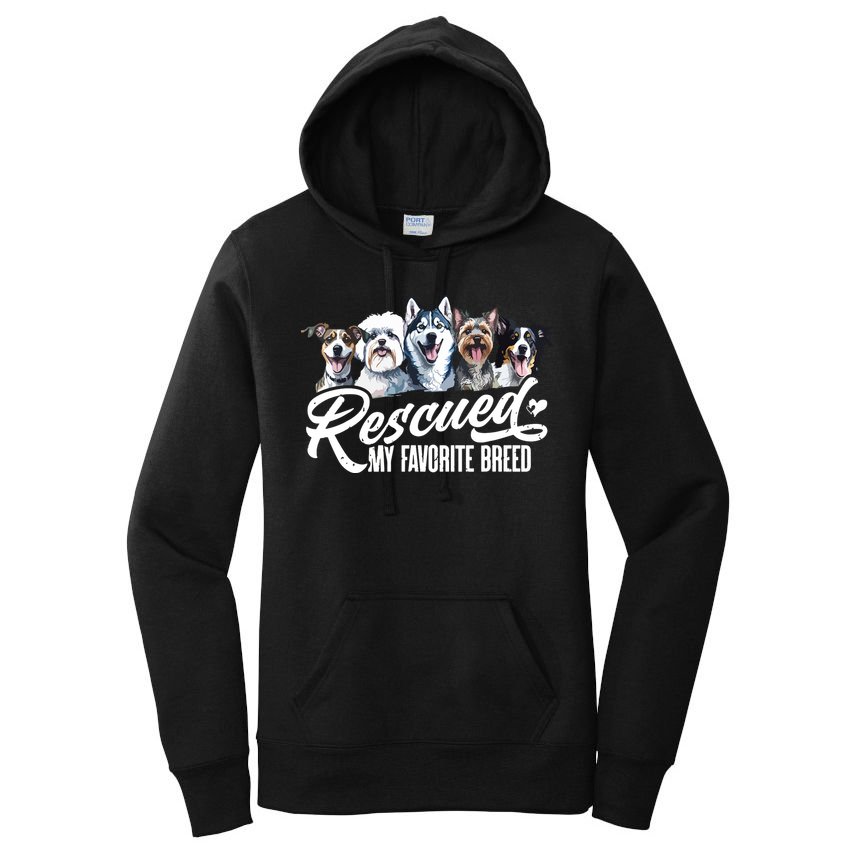 Dog Rescue Dog Dog Adoption Adopted Dog Dog Lover Women's Pullover Hoodie