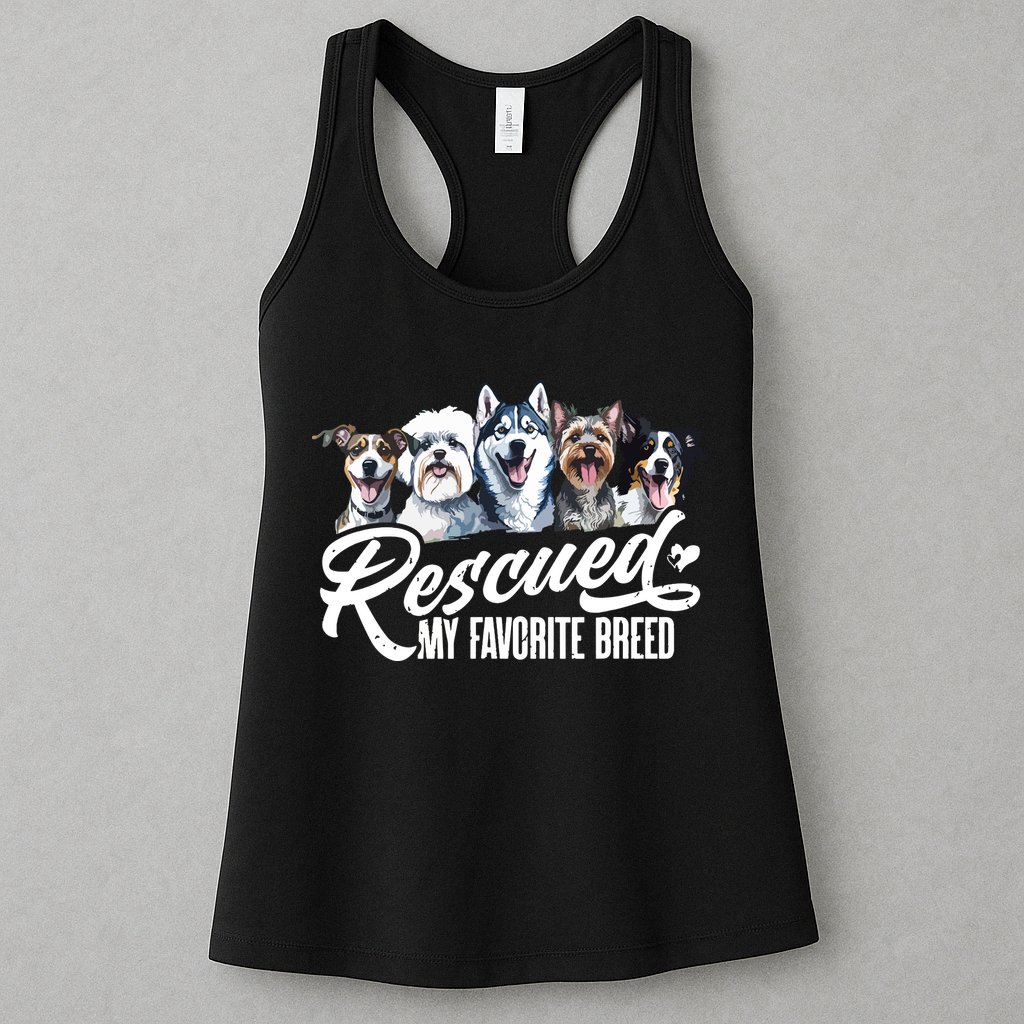 Dog Rescue Dog Dog Adoption Adopted Dog Dog Lover Womens Tank Top