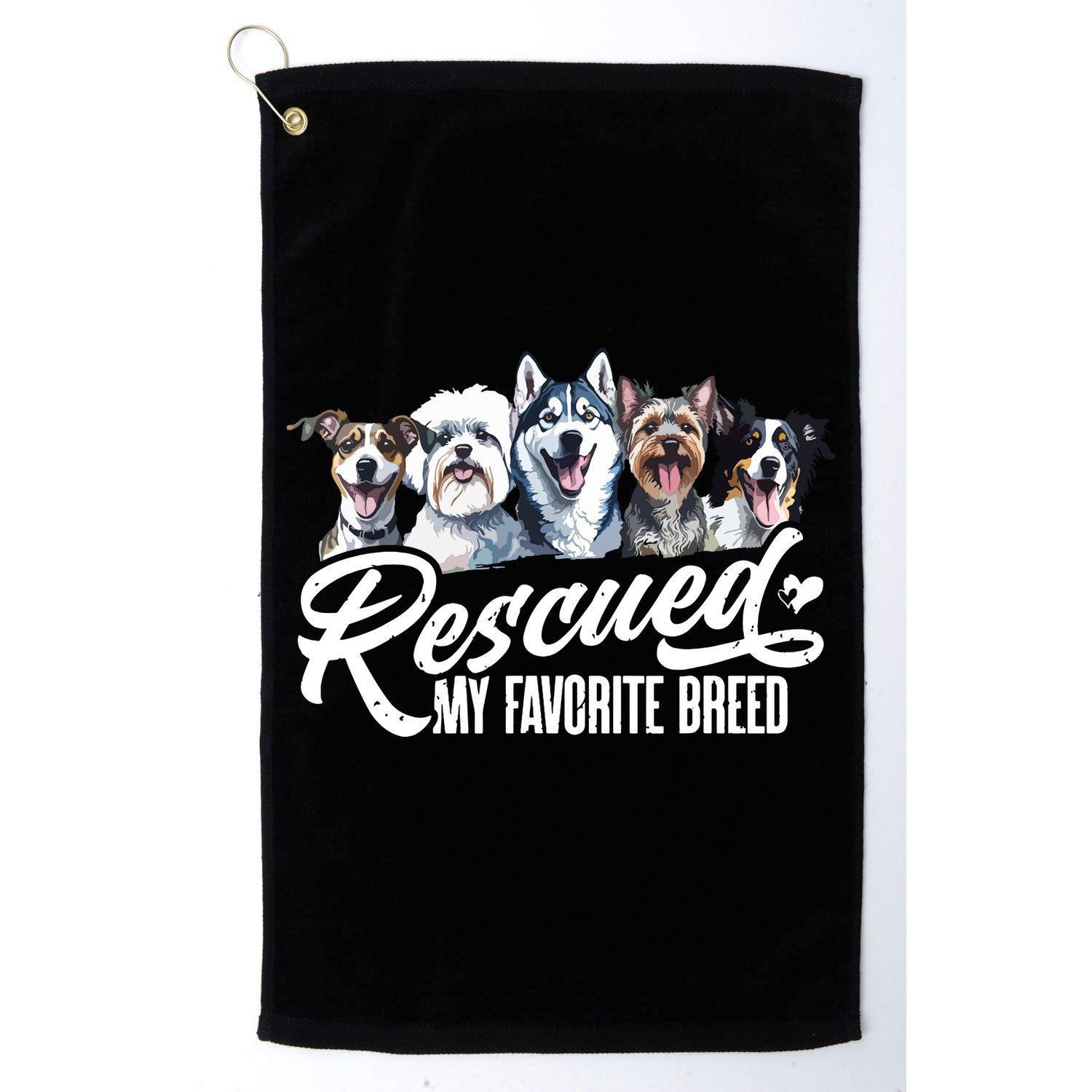 Dog Rescue Dog Dog Adoption Adopted Dog Dog Lover Golf Towel