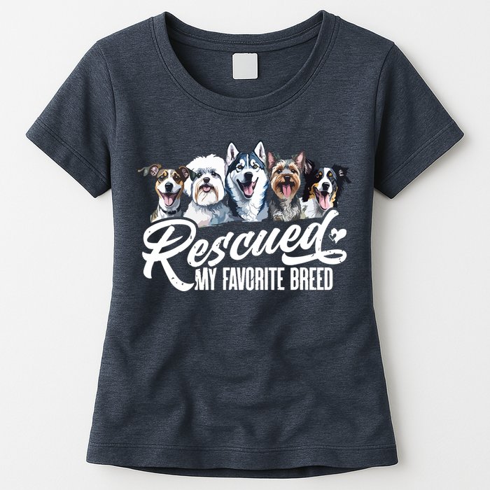 Dog Rescue Dog Dog Adoption Adopted Dog Dog Lover Womens T-Shirt