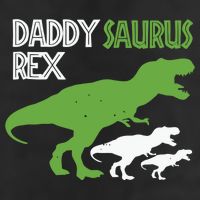 Daddysaurus Rex Daddy Saurus T Rex Dad Of Two Fathers Day Gift Cool Comfort Performance Bucket Hat