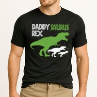 Daddysaurus Rex Daddy Saurus T Rex Dad Of Two Fathers Day Gift Cooling Performance Crew T-Shirt