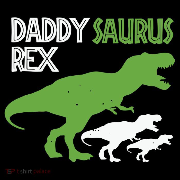 Daddysaurus Rex Daddy Saurus T Rex Dad Of Two Fathers Day Gift Flatbill Hat