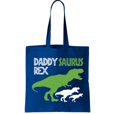 Daddysaurus Rex Daddy Saurus T Rex Dad Of Two Fathers Day Gift Bag