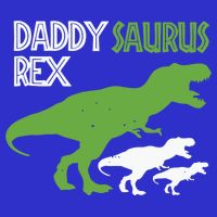 Daddysaurus Rex Daddy Saurus T Rex Dad Of Two Fathers Day Gift Bag