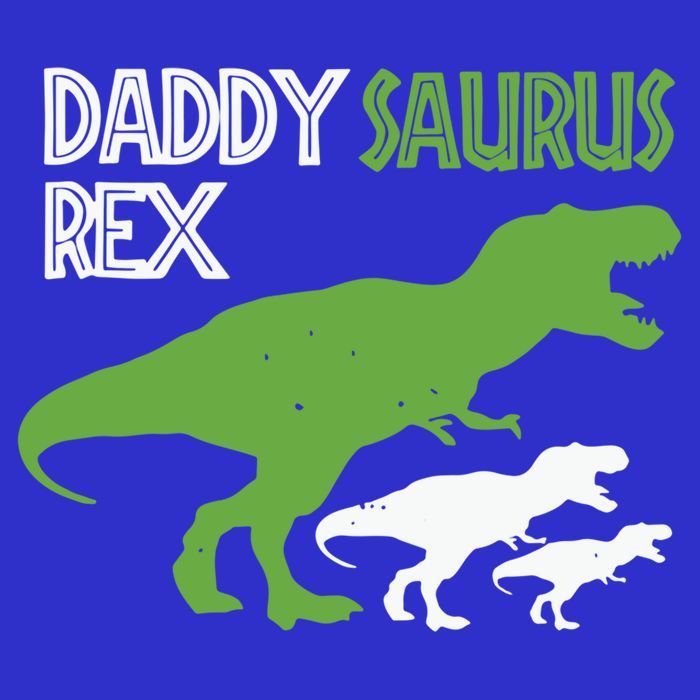 Daddysaurus Rex Daddy Saurus T Rex Dad Of Two Fathers Day Gift Bag