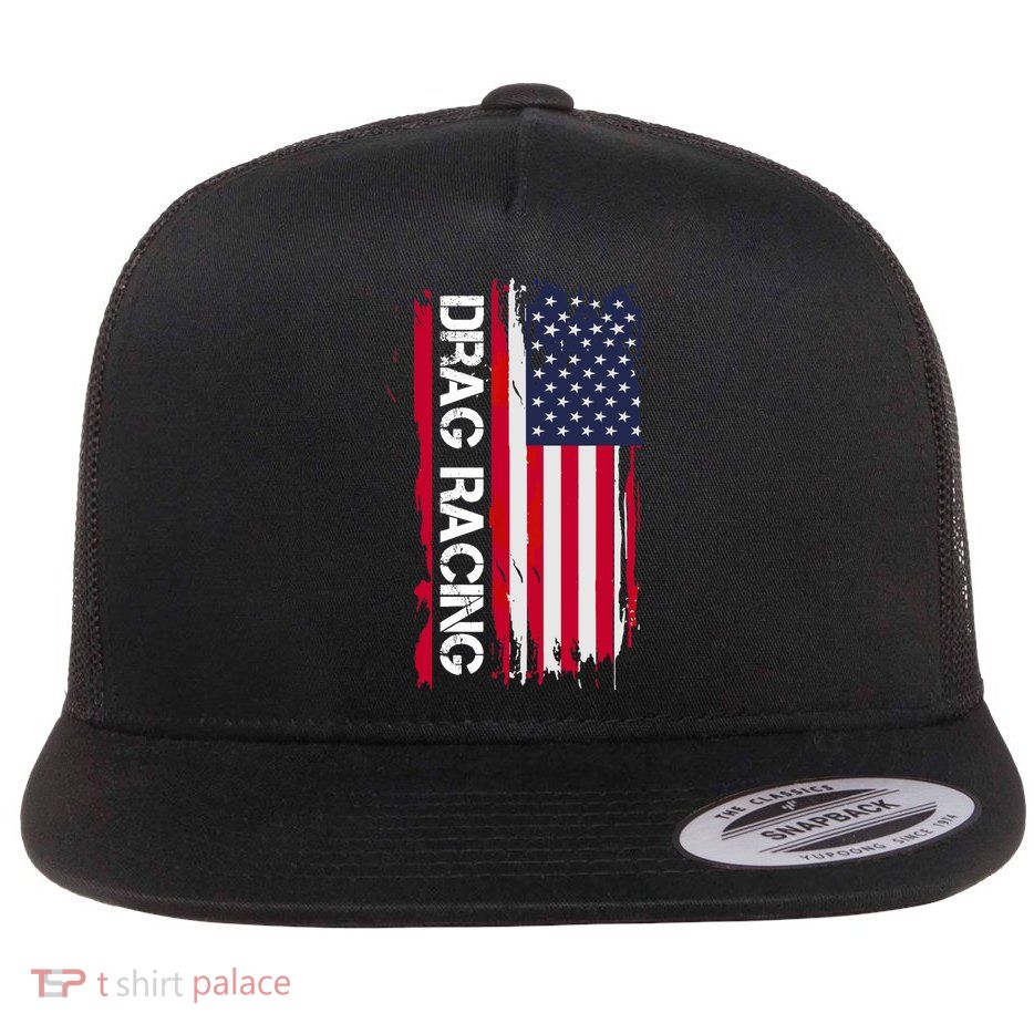 Drag Racing Flat Bill Trucker Hat