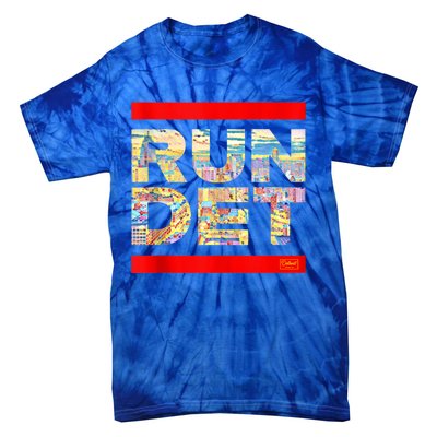 Detroit RUN DET | Detroit Running Michigan MI Tie-Dye T-Shirt