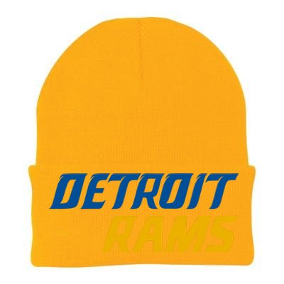 Detroit Rams Knit Cap Winter Beanie