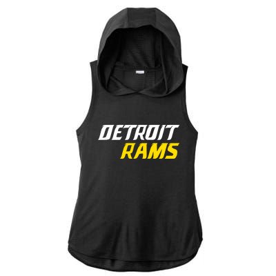 Detroit Rams Ladies PosiCharge Tri-Blend Wicking Draft Hoodie Tank