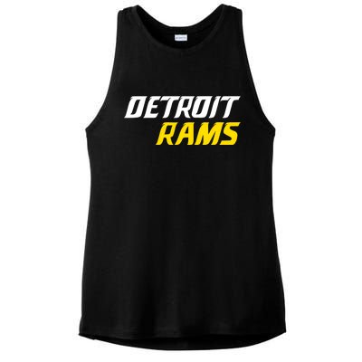 Detroit Rams Ladies PosiCharge Tri-Blend Wicking Tank