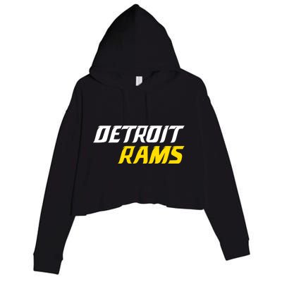 Detroit Rams Crop Fleece Hoodie